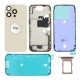 Rear cover incl. small parts (Pulled B) - Desert Titanium, For iPhone 16 Pro