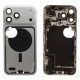 Middle frame incl. small parts (Pulled B)  - Silver, For iPhone 17 Pro Max