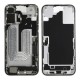 Middle frame incl. small parts (Pulled A) - White, For iPhone 16 Plus Middle frame incl. small parts (Pulled A) - White, For iPhone 16 Plus