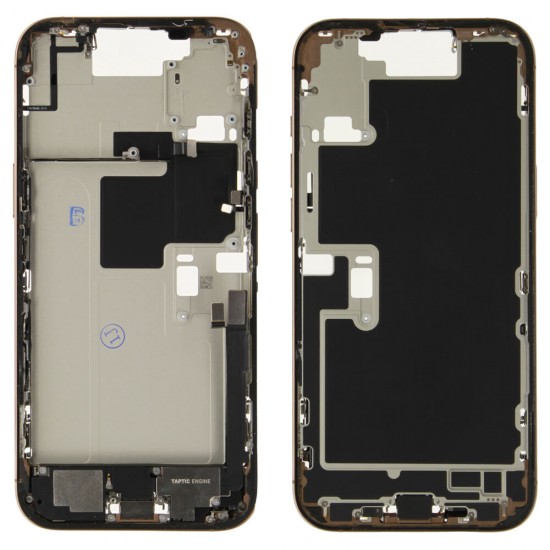 Rear cover incl. small parts (Pulled B) - Desert Titanium, For iPhone 16 Pro Max Rear cover incl. small parts (Pulled B) - Desert Titanium, For iPhone 16 Pro Max