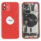Rear cover incl. small parts (Pulled B) - Red, For iPhone 12 Rear cover incl. small parts (Pulled B) - Red, For iPhone 12