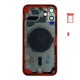 Rear cover excl. small parts (Pulled A) - Red, For iPhone 12 mini