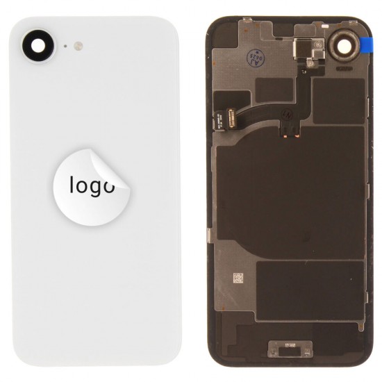 Back glass (Pulled C) - White, For iPhone 16e