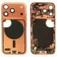 Middle frame incl. small parts (Pulled B)  - Orange, For iPhone 17 Pro