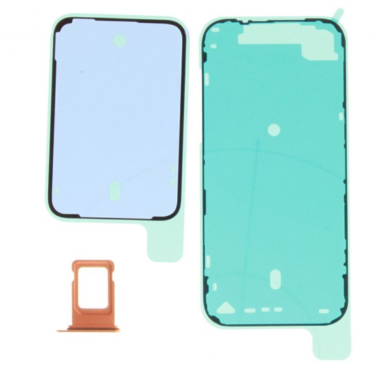 Middle frame incl. small parts (Pulled B)  - Orange, For iPhone 17 Pro