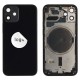 Rear cover excl. small parts (Pulled A) - Black, For iPhone 12 mini Rear cover excl. small parts (Pulled A) - Black, For iPhone 12 mini