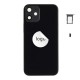 Rear cover excl. small parts (Pulled A) - Black, For iPhone 12 mini Rear cover excl. small parts (Pulled A) - Black, For iPhone 12 mini