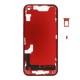 Middle frame excl. small parts (Pulled A) - Red, For iPhone 14 Middle frame excl. small parts (Pulled A) - Red, For iPhone 14