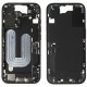 Rear cover incl. small parts (Pulled B) - Black, For iPhone 16