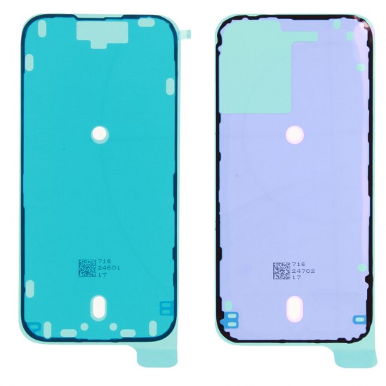 Rear cover incl. small parts (Pulled B) - Black, For iPhone 16