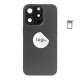 Rear cover incl. small parts (Pulled A) - Black, For iPhone 15 Pro