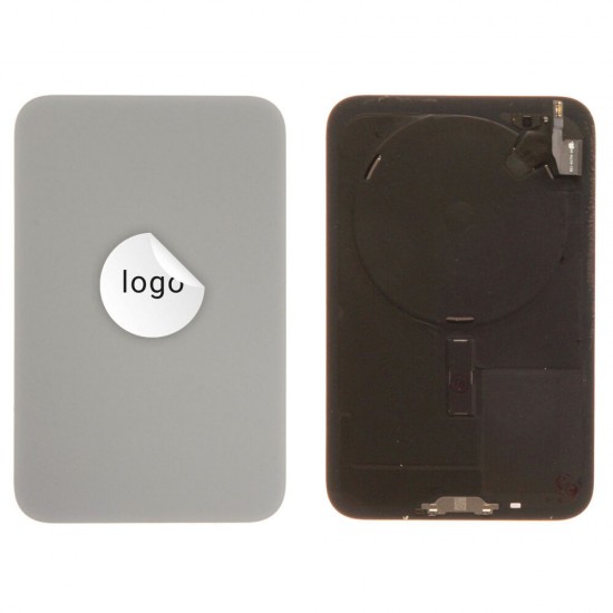 Back glass (Pulled C) - Silver, For iPhone 17 Pro Max