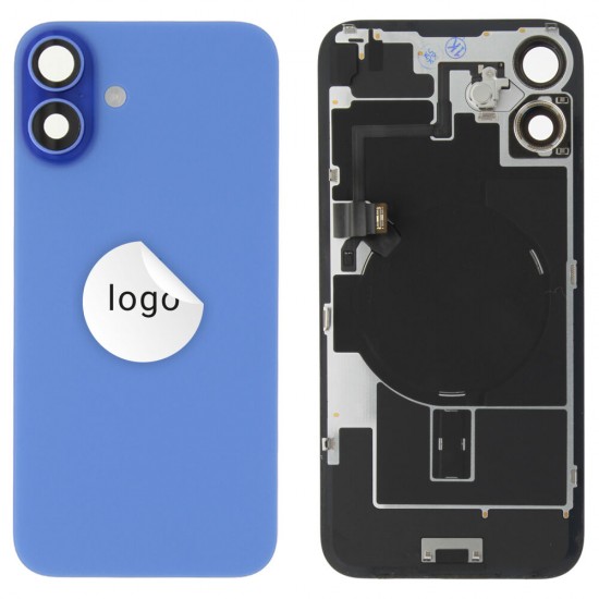 Rear cover incl. small parts (Pulled A) - Blue, For iPhone 16 Plus Rear cover incl. small parts (Pulled A) - Blue, For iPhone 16 Plus