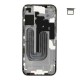 Middle frame excl. small parts (Pulled A)  - White, For iPhone 16 Plus