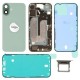 Rear cover incl. small parts (Pulled C) - Green, For iPhone 16 Plus