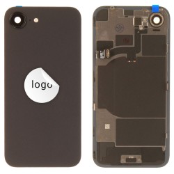 Back glass (Pulled C) - Black, For iPhone 16e