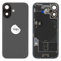 Back glass (Pulled A) - Black, For iPhone 17