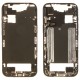 Middle frame incl. small parts (Pulled A)  - Light Blue, For iPhone 17 Air