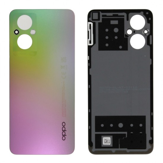 Rear cover (Original) - Silver, Oppo Reno 8 Lite