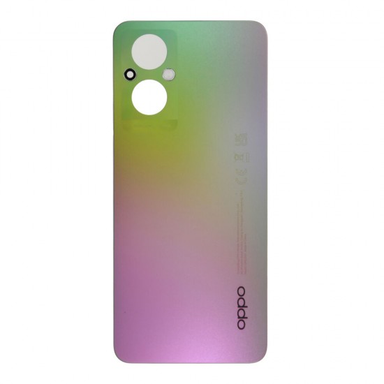 Rear cover (Original) - Silver, Oppo Reno 8 Lite