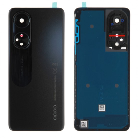 Rear cover (Original) - Black, Oppo A98 (5G) Rear cover (Original) - Black, Oppo A98 (5G)