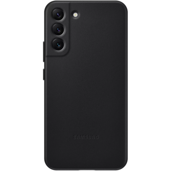 Samsung Galaxy S22 Plus Leather Cover Black