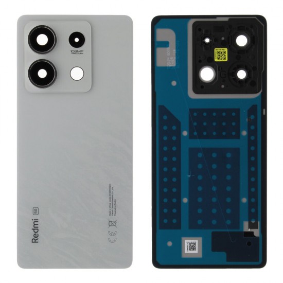 Rear cover (Original) - White, Xiaomi Redmi Note 13 (5G) Rear cover (Original) - White, Xiaomi Redmi Note 13 (5G)