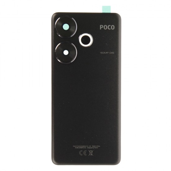 Rear cover (Original) - Black, Xiaomi Poco F6